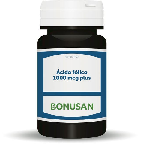 Comprar online ACIDO FOLICO 1000 MCG PLUS 90 Tabletas de BONUSAN. Imagen 1