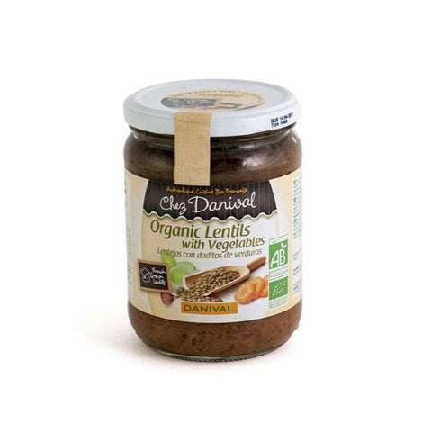 Comprar online LENTEJAS CON PEQUEÑAS VERDURAS 525G BIO de DANIVAL. Imagen 1