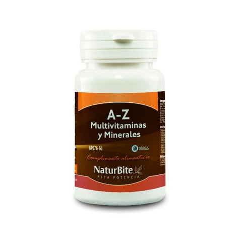Comprar online A-Z MULTIVITAMINAS Y MINERALES 60 Tabs de NATURBITE. Imagen 1