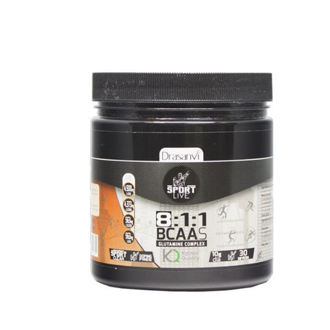 Comprar online BCAAS + GLUTAMINA 300 gr SPORT LIVE de DRASANVI. Imagen 1
