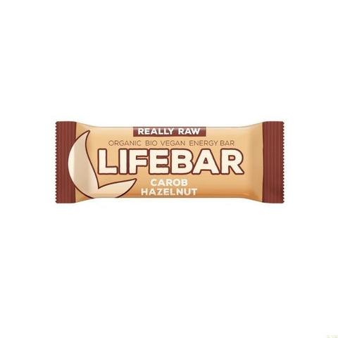Comprar online LIFEBAR ALGARROBA Y AVELLANA BIO 47 gr de LIFEFOOD. Imagen 1