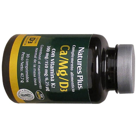 Comprar online CALCIO MAGNESIO D3 CON VITAMINA K2 30 Comp de NATURES PLUS. Imagen 1