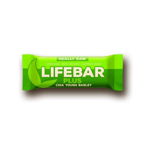 Comprar online LIFEBAR PLUS HIERBA DE CEBADA Y CHIA BIO 47 gr de LIFEFOOD. Imagen 1