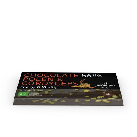 Comprar online CHOCOLATE 56% CORDYCEPS & POLEN 100 g de HIFAS DA TERRA. Imagen 1