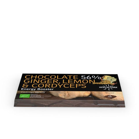 Comprar online CHOCOLATE 56% GINGER, LEMON & CORDYCEPS 100 g de HIFAS DA TERRA. Imagen 1