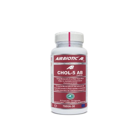Comprar online CHOL-5 AB con Vitamina B9 como MTH-FOLATO 30 Caps de AIRBIOTIC. Imagen 1