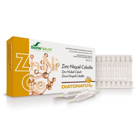 Comprar online DIATONATO 5/2 ZINC/NIQUEL/COBAL 28 Ampollas x 2 ml de SORIA. Imagen 1