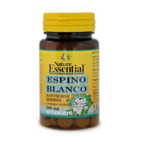 Comprar online ESPINO BLANCO 500 mg 60 Tabletas de NATURE ESSENTIAL. Imagen 1