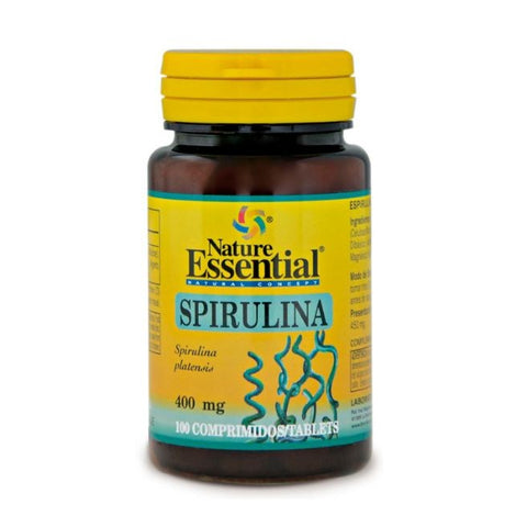 Comprar online ESPIRULINA 400 mg 100 Tabletas de NATURE ESSENTIAL. Imagen 1