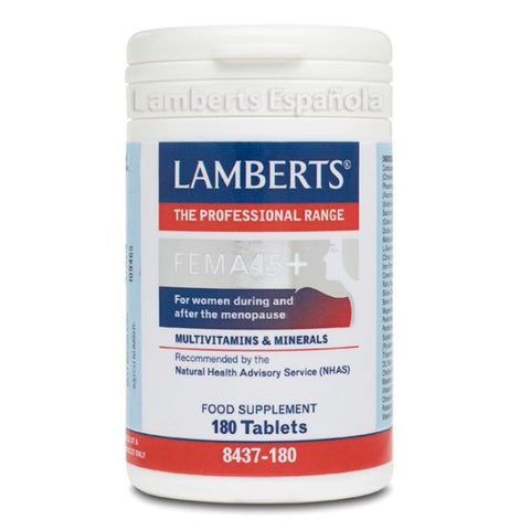 Comprar online FEMA 45+ 180 Tabs de LAMBERTS. Imagen 1