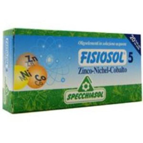 Comprar online FISIOSOL 05 ZN NI CO 20 Viales de SPECCHIASOL. Imagen 1