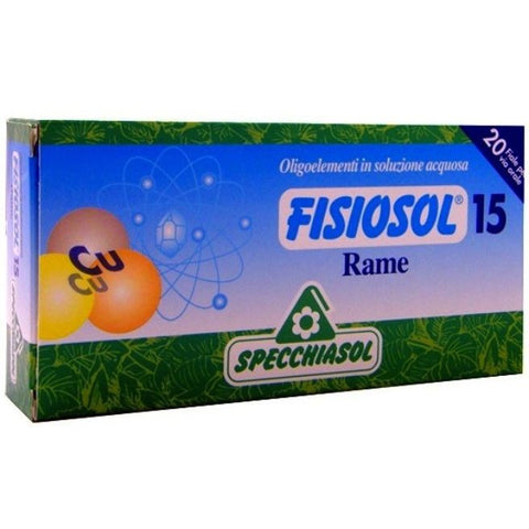 Comprar online FISIOSOL 15 COBRE 20 Viales de SPECCHIASOL. Imagen 1