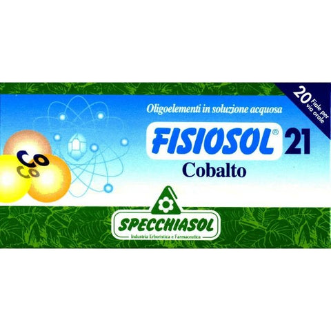 Comprar online FISIOSOL 21 COBALTO 20 Viales de SPECCHIASOL. Imagen 1
