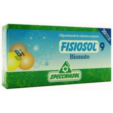 Comprar online FISIOSOL 9 BISMUTO 20 Viales de SPECCHIASOL. Imagen 1