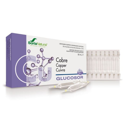 Comprar online GLUCOSOR COBRE 28 Ampolllas x 2 ml de SORIA. Imagen 1