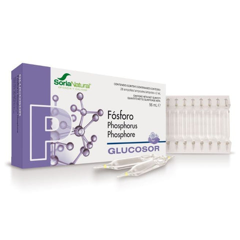 Comprar online GLUCOSOR FOSFORO 28 Ampollas x 2 ml de SORIA. Imagen 1