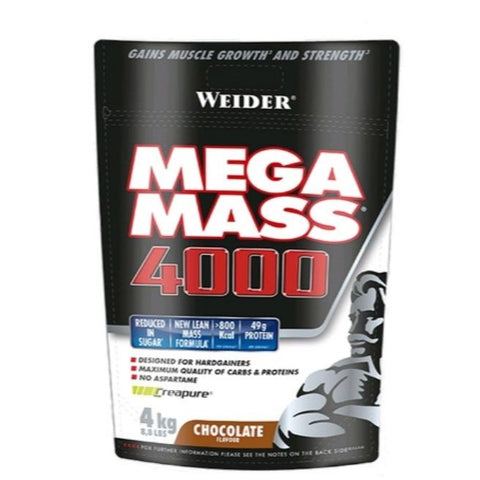 Comprar online MEGA MASS 4000 CHOCOLATE BAG NUEVA FORMULA 4 KG de MEGA MASS. Imagen 1