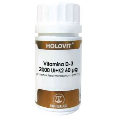 Comprar online HOLOVIT Vitamina D3 2.000 UI + K2 60 UG  50 Cap de EQUISALUD. Imagen 1