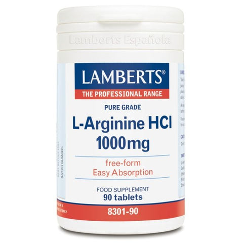 Comprar online L-ARGININA HCI 1000 mg 90 Tabs de LAMBERTS. Imagen 1