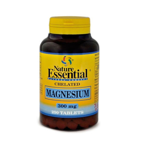 Comprar online MAGNESIO QUELADO300 mg 250 Tabletas de NATURE ESSENTIAL. Imagen 1
