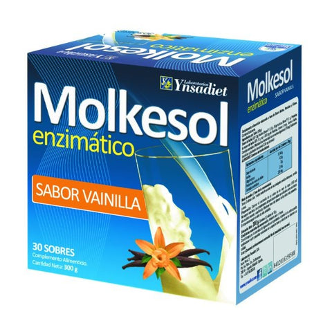 Comprar online MOLKESOL B VAINILLA ENZIMATICO 30 Sobres de YNSADIET. Imagen 1