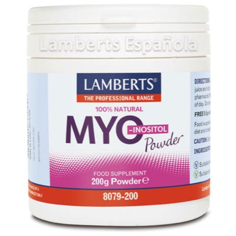 Comprar online MYOINOSITOL POLVO 100% NATURAL 200gr de LAMBERTS. Imagen 1