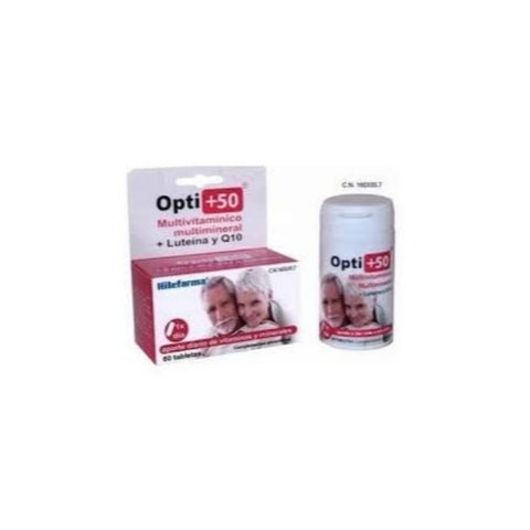 Comprar online OPTI +50 MULTIVITAMINICO 60 Tabletas de LABORATORIOS HILEFARMA. Imagen 1