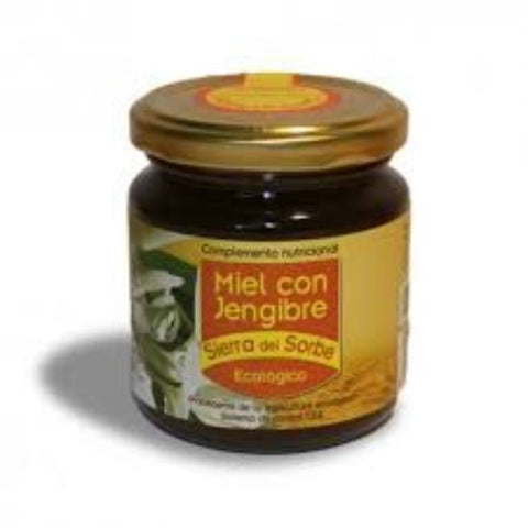 Comprar online MIEL ECOLOGICA CON JENGIBRE 250GR BIO de SIERRA DEL SORBE. Imagen 1
