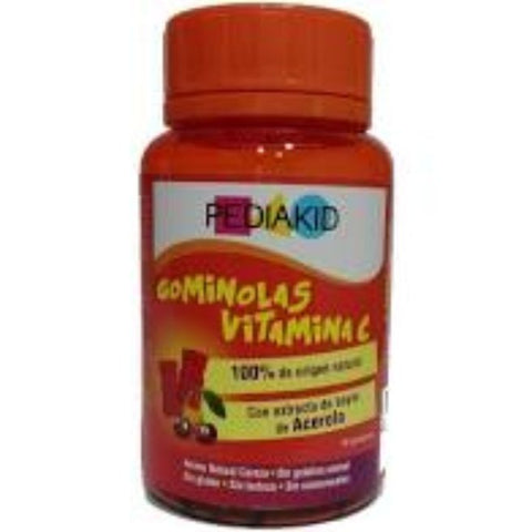 Comprar online PEDIAKID 60 GOMINOLAS OSITOS VITAMINA C SABOR CERE de INELDEA. Imagen 1