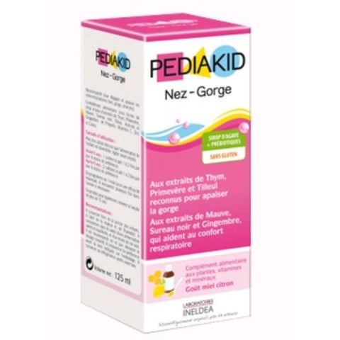 Comprar online PEDIAKID NARIZ - GARGANTA 125 ML de INELDEA. Imagen 1