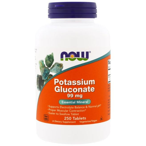 Comprar online POTASIO GLUCONATO 99 mg. 100 Tab. de NOW. Imagen 1