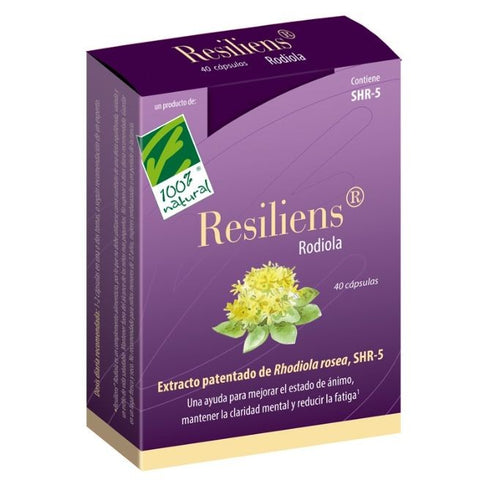 Comprar online RESILIENS RHODIOLA. 40 CAP de CIEN X CIEN NATURAL. Imagen 1
