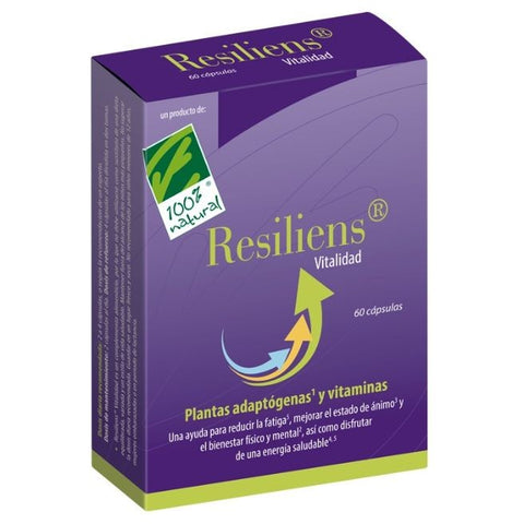 Comprar online RESILIENS VITALIDAD. 60 CAP de CIEN X CIEN NATURAL. Imagen 1