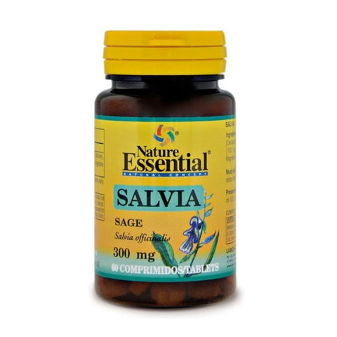 Comprar online SALVIA 300 mg 60 Tabletas de NATURE ESSENTIAL. Imagen 1