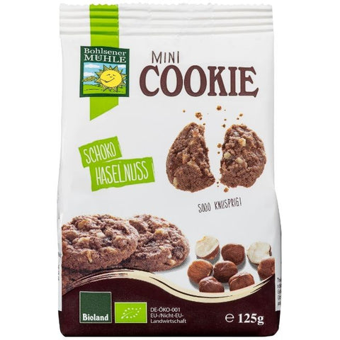 Comprar online MINI COOKIE CHOCOLATE Y AVELLANAS BIO 125 gr de BOHLSENER MÜHLE. Imagen 1