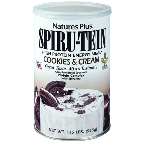 Comprar online SPIRU-TEIN Cookies & Cream 525 gr de NATURES PLUS. Imagen 1