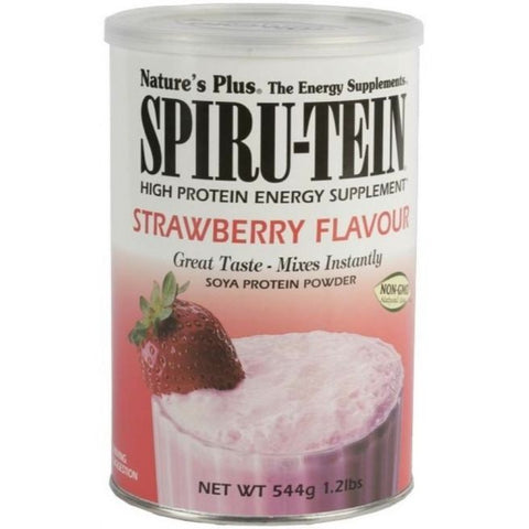 Comprar online SPIRU-TEIN FRESA 544 gr de NATURES PLUS. Imagen 1
