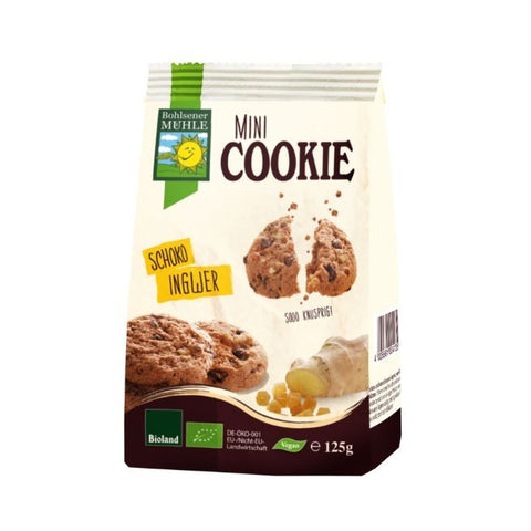 Comprar online MINI COOKIE CHOCOLATE Y JENGIBRE BIO 125 gr de BOHLSENER MÜHLE. Imagen 1