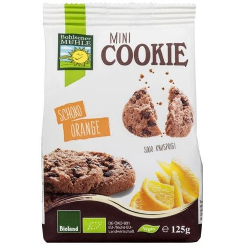 Comprar online MINI COOKIE CHOCOLATE Y NARANJA BIO 125 gr de BOHLSENER MÜHLE. Imagen 1