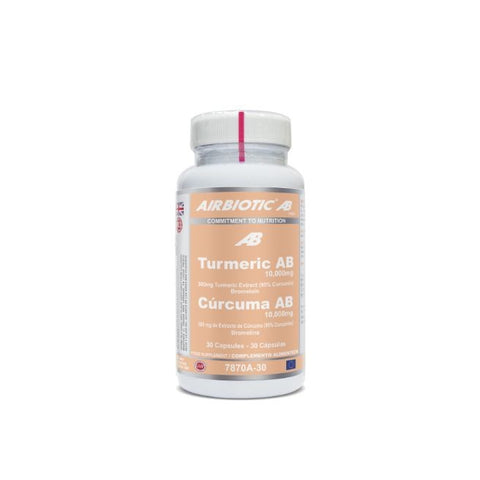 Comprar online TURMERIC AB 10,000 MG Curcuma con Bromelina de AIRBIOTIC. Imagen 1