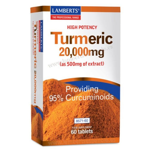 Comprar online TURMERIC CURCUMA 60 Tabs de LAMBERTS. Imagen 1