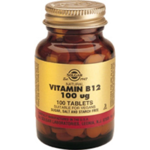 Comprar online VIT B12 100 mcg 100 Comp de SOLGAR. Imagen 1