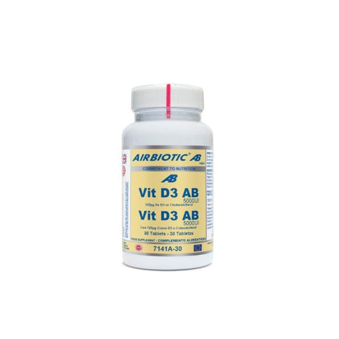 Comprar online VIT D3 AB 5000 UI Como D3 o Colecalciferol 30 tab de AIRBIOTIC. Imagen 1