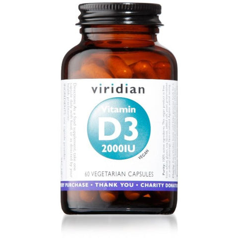 Comprar online VITAMIN D3 VEGANA 2000 IU 60 Vcaps de VIRIDIAN. Imagen 1