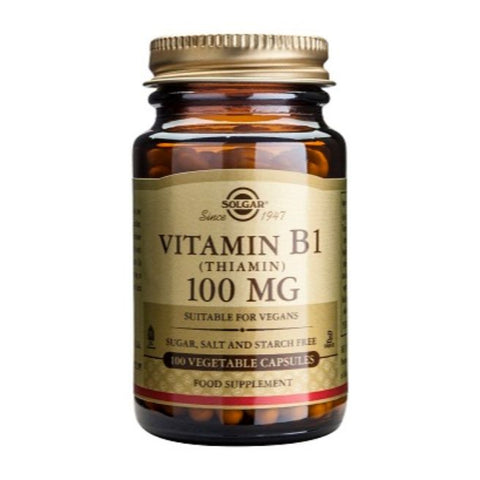 Comprar online VITAMINA B1 100 mg 100 Vcaps de SOLGAR. Imagen 1
