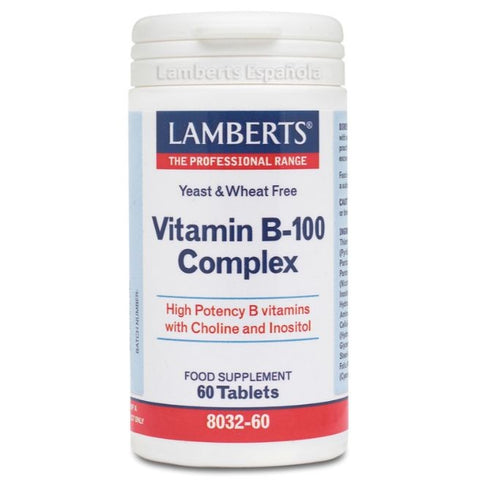 Comprar online VITAMINA B-100 COMPLEX 60 Tabs de LAMBERTS. Imagen 1