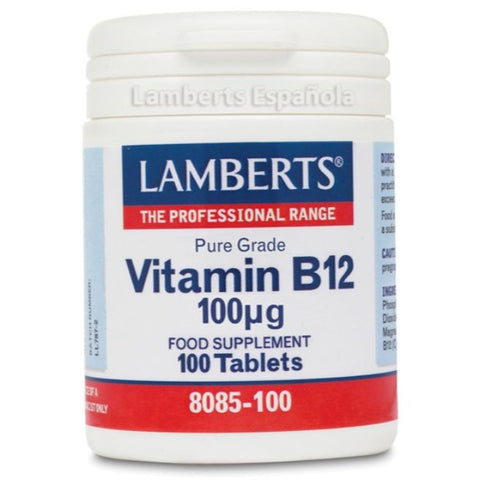 Comprar online VITAMINA B12 100/ug 100 Tabs de LAMBERTS. Imagen 1