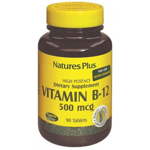 Comprar online VITAMINA B12 500 mcg 90 Comp de NATURES PLUS. Imagen 1