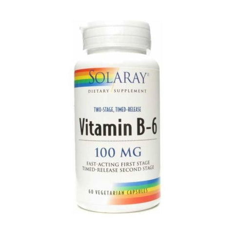 Comprar online VITAMINA B6 100 mg 60 Caps de SOLARAY. Imagen 1