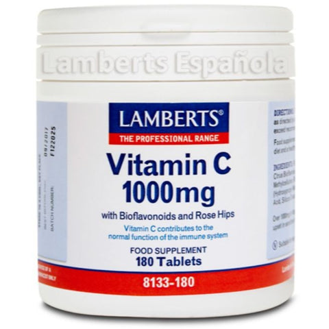 Comprar online VITAMINA C 1000MG 180tab CON BIOFLAVONOIDES de LAMBERTS. Imagen 1